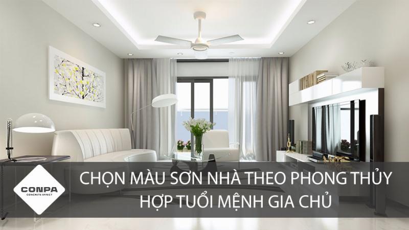 Hướng dẫn chọn màu sơn nhà hợp phong thủy, mang lại may mắn tài lộc